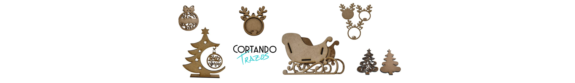 Decoración de Navidad en Madera, Cortando Trazos